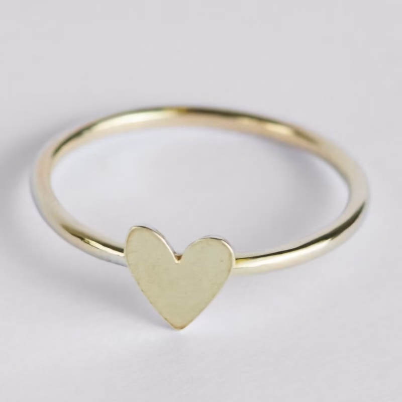Brass Heart Ring