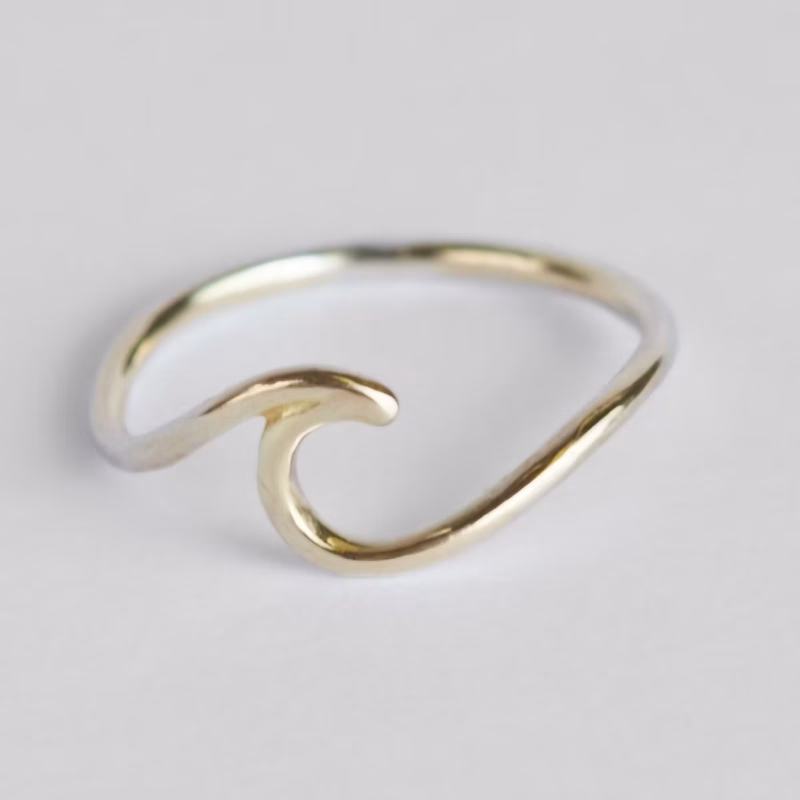 Brass Wave Ring