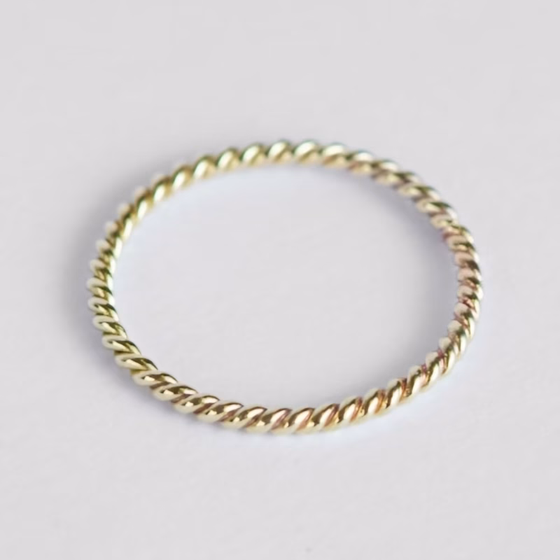 Brass twist Ring