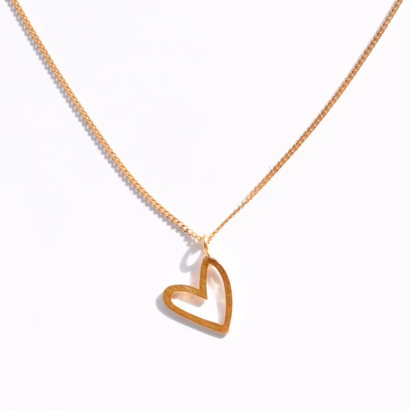 Gold heart necklace