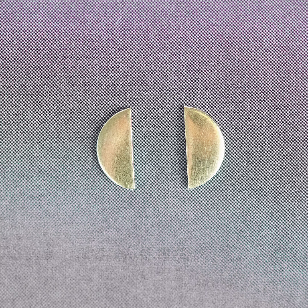 Half Moon Brass Studs